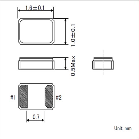 SMD-2P|Q-SC16S03220C5AAAF|SC-16S|1610mm|12.5pF|±20ppm
