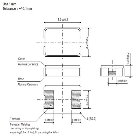 NX5032GA-12.288000MHZ-LN-CD-1,NX5032GA,汽车应用,NX5032GA,50ppm