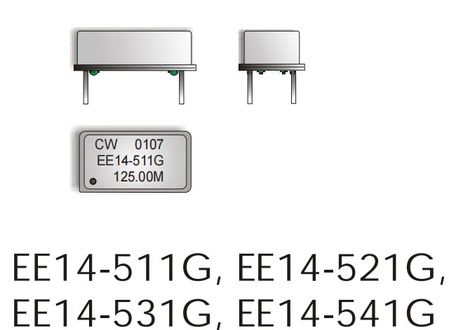 EE14-511G-125.00MHz,ConnorWinfield振荡器,6G低相位噪声晶振