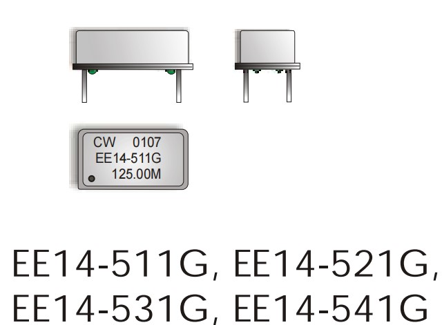 EE14-511G-125.00MHz,ConnorWinfield振荡器,6G低相位噪声晶振