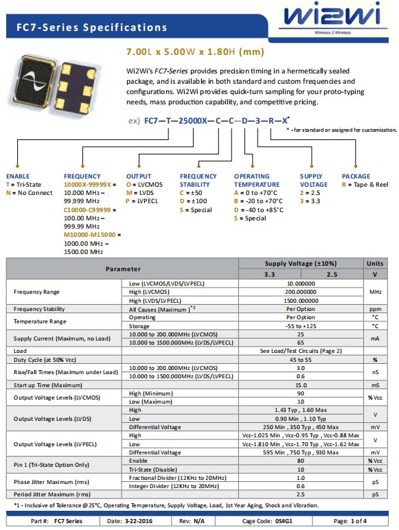 FC7，7050