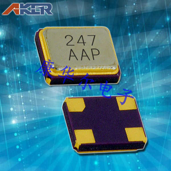 Aker超小型晶振,C1E-76.800-10-1012-X-M,可穿戴设备6G晶振